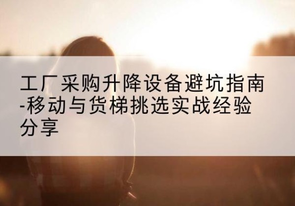 杨浦区移动式升降机怎么选-工厂采购升降设备避坑指南-移动与货梯挑选实战经验分享