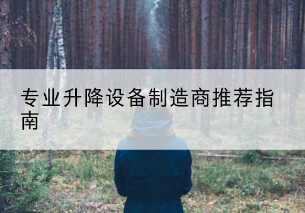 杨浦区电动剪叉升降平台厂家-专业升降设备制造商推荐指南